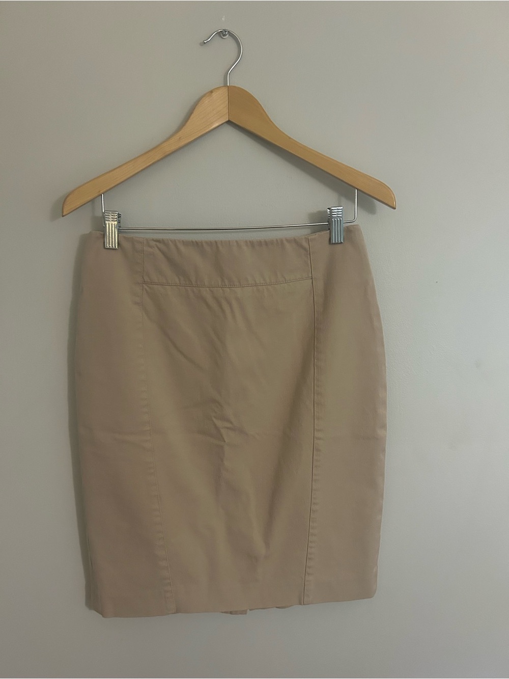 Ann Taylor Beige Pencil Skirt